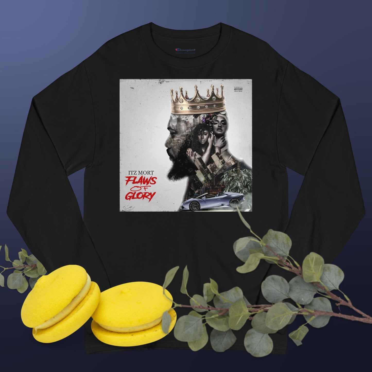 Men's Champion Long Sleeve Shirt- (Flaws Of Glory)