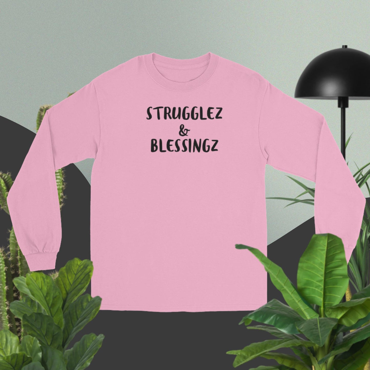 Men’s Long Sleeve Shirt (Strugglez&Blessingz)