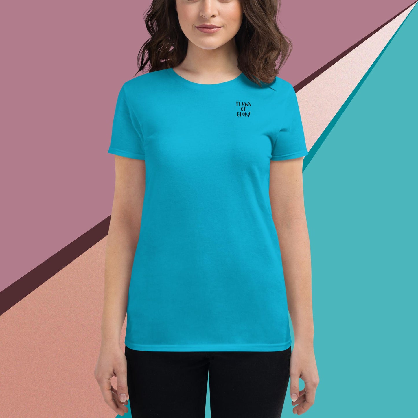 Women's short sleeve t-shirt (Flaws Of Glory)