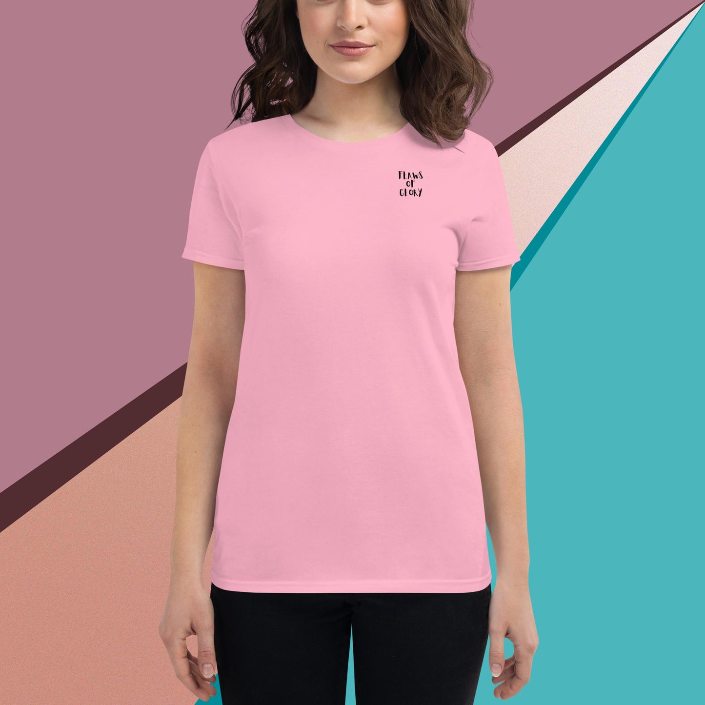 Women's short sleeve t-shirt (Flaws Of Glory)