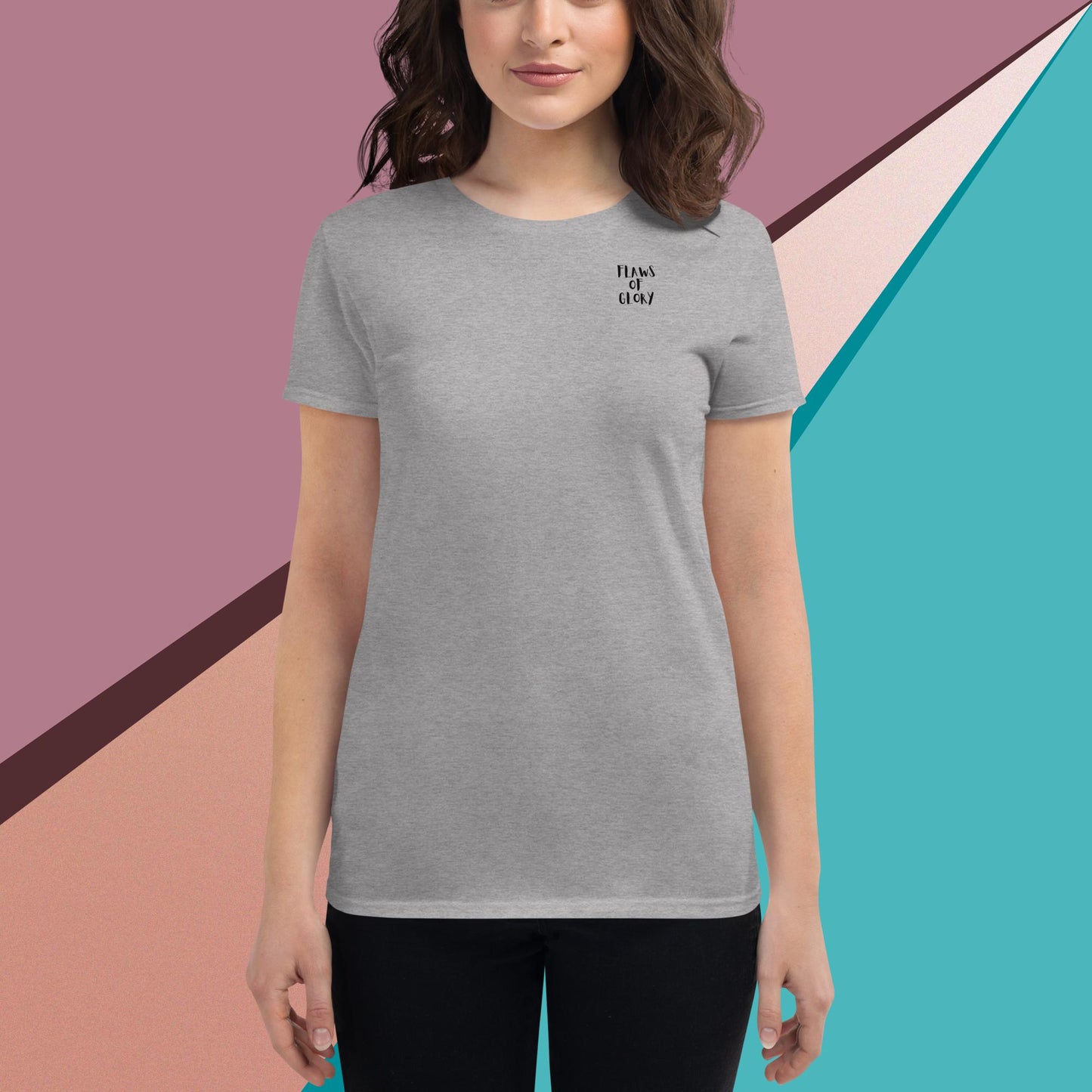 Women's short sleeve t-shirt (Flaws Of Glory)