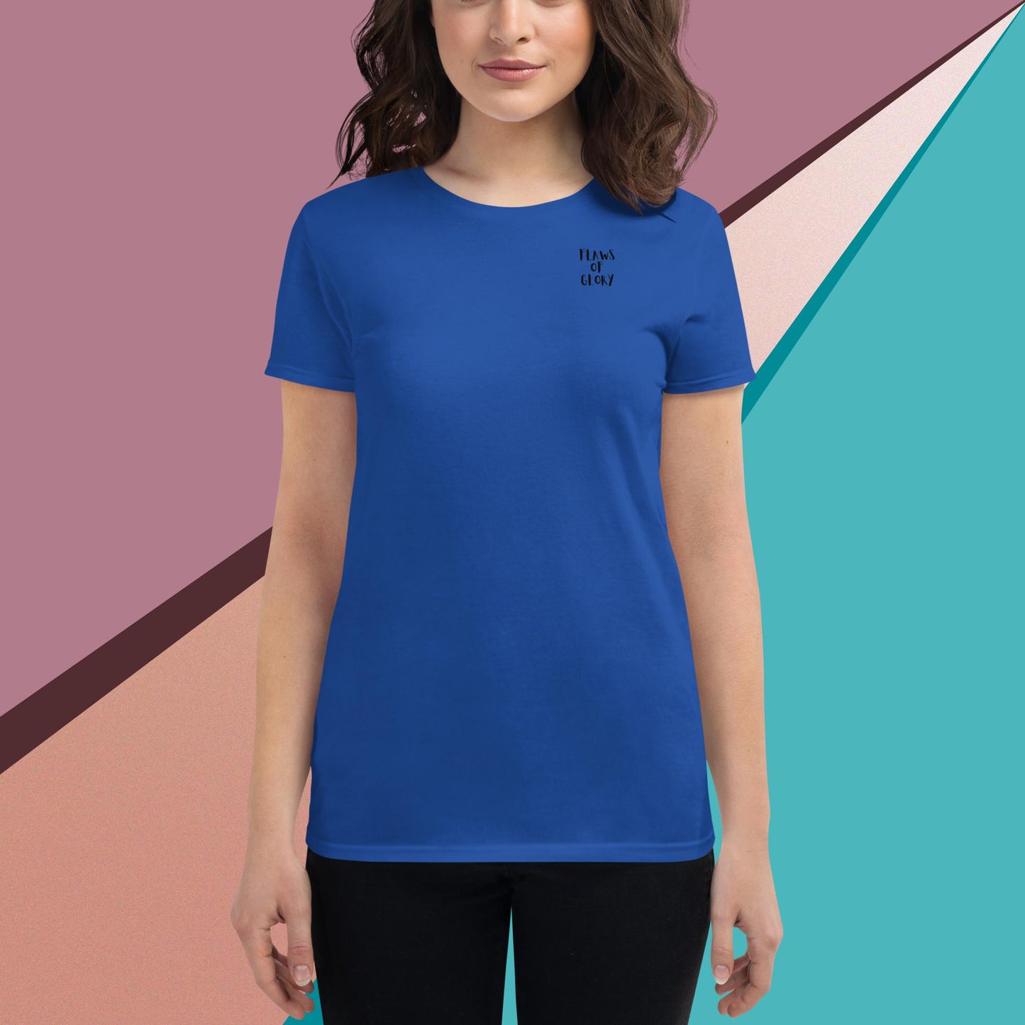Women's short sleeve t-shirt (Flaws Of Glory)