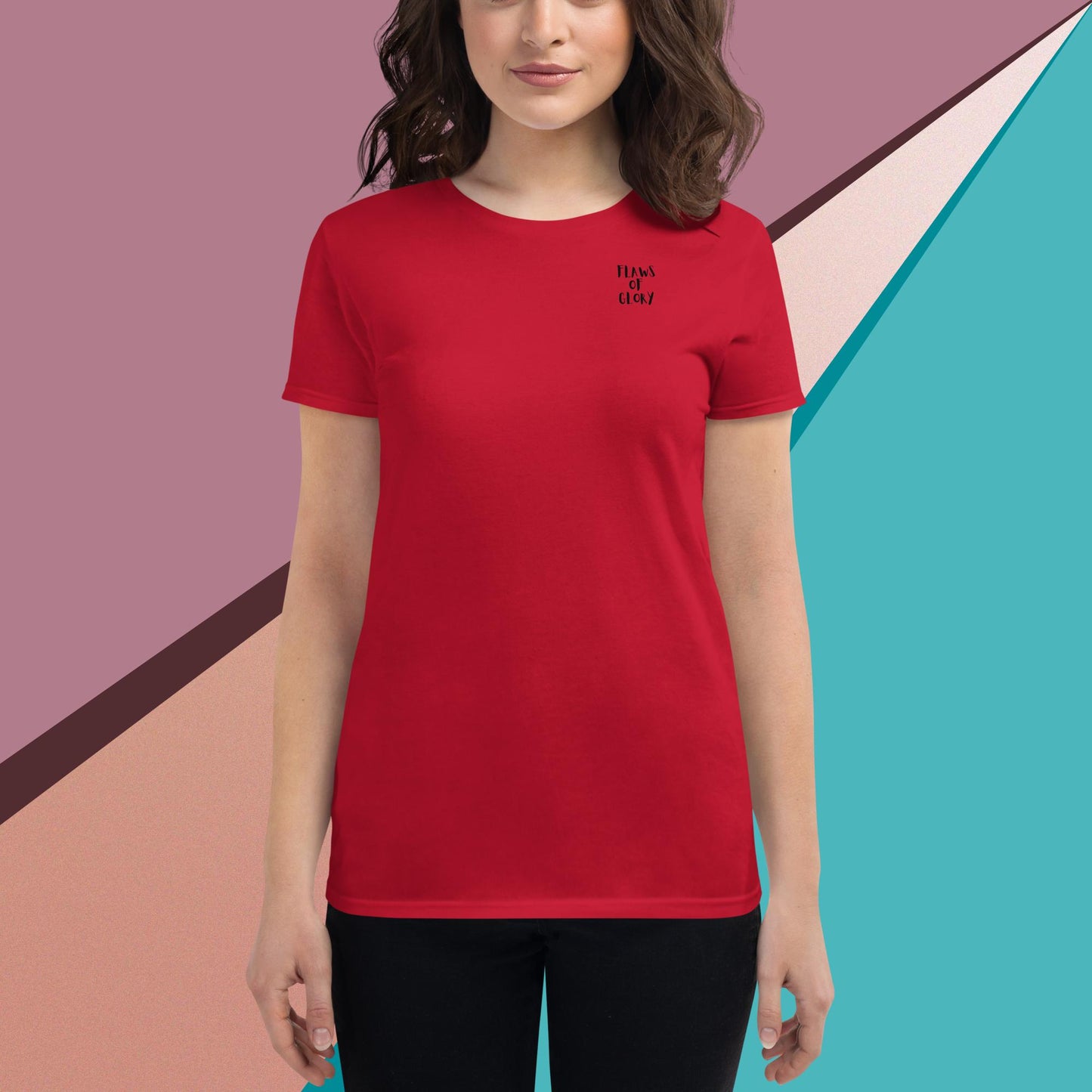 Women's short sleeve t-shirt (Flaws Of Glory)