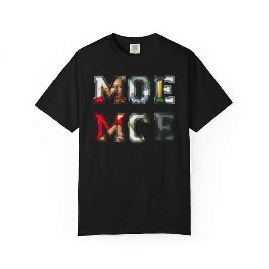Moe Moe Graphic T-Shirt — Retro Collage Letter Art Tee