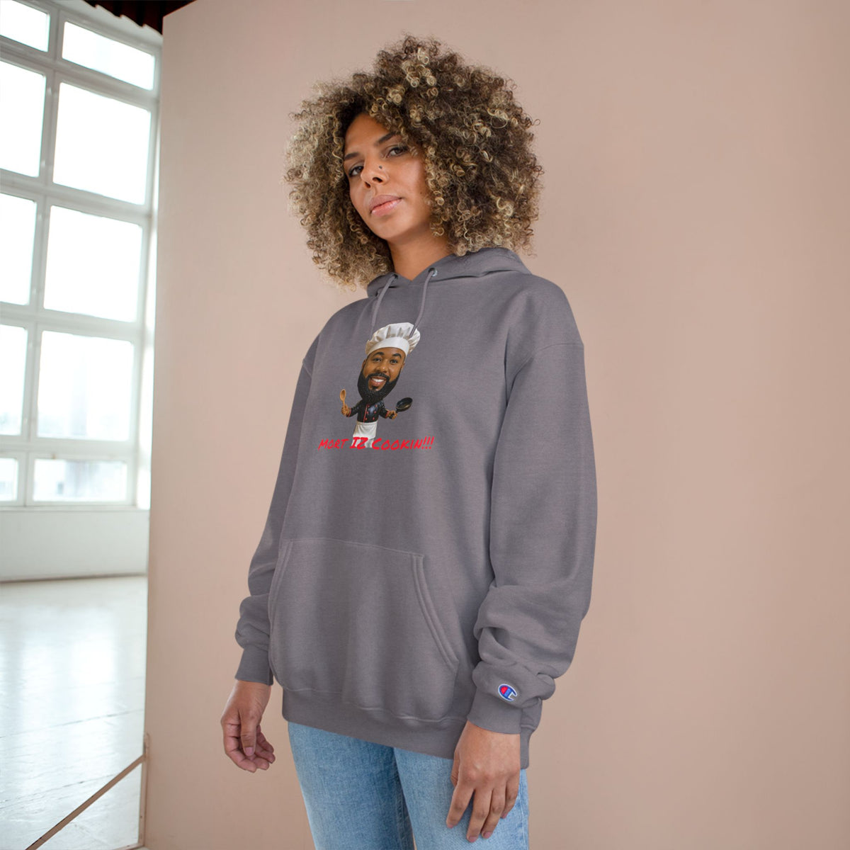 Hoodie — "Most Bellicocan!!!" Chef Face Graphic Champion-Style Pullover