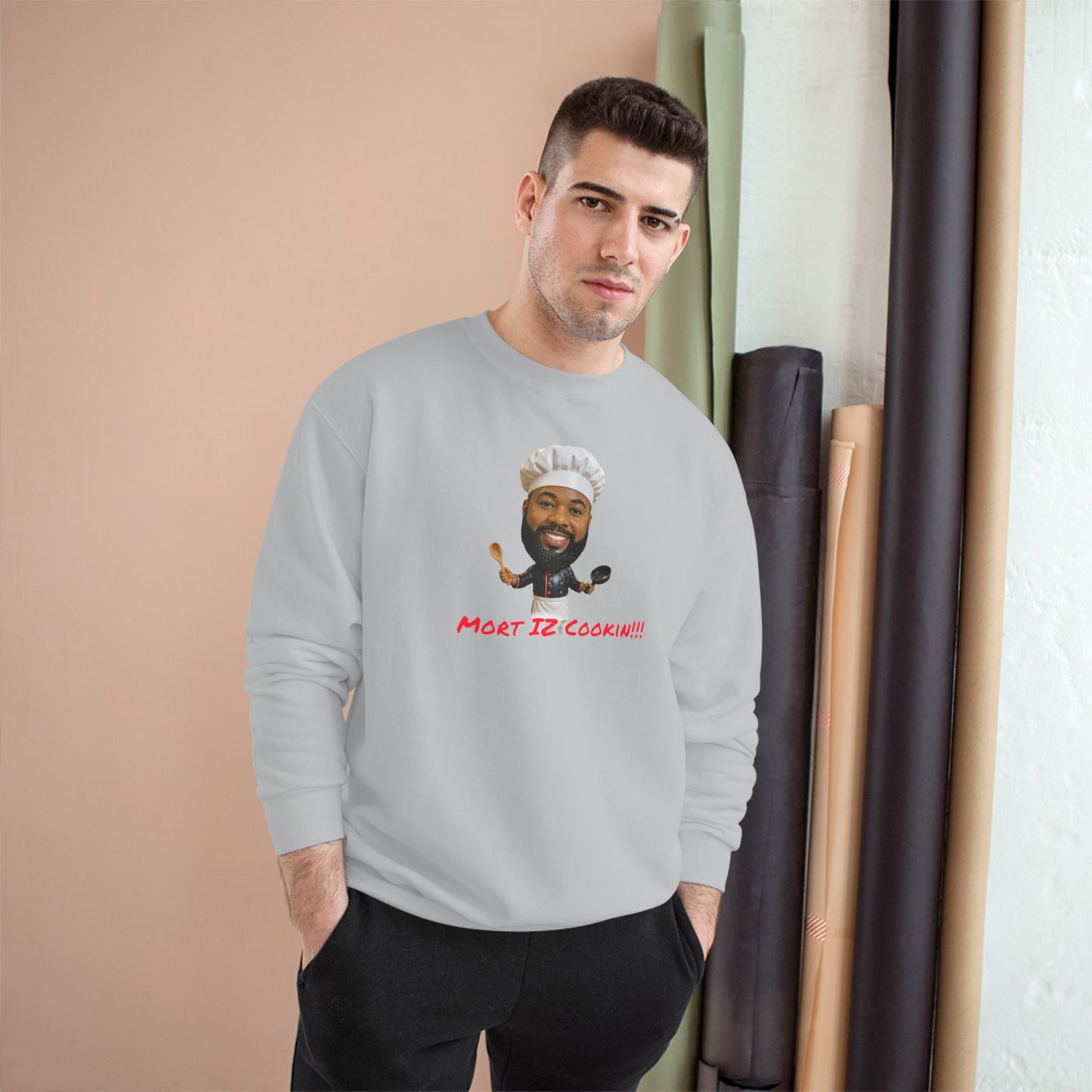 Chef Portrait Sweatshirt – "Most Delicious!!!" Graphic Crewneck