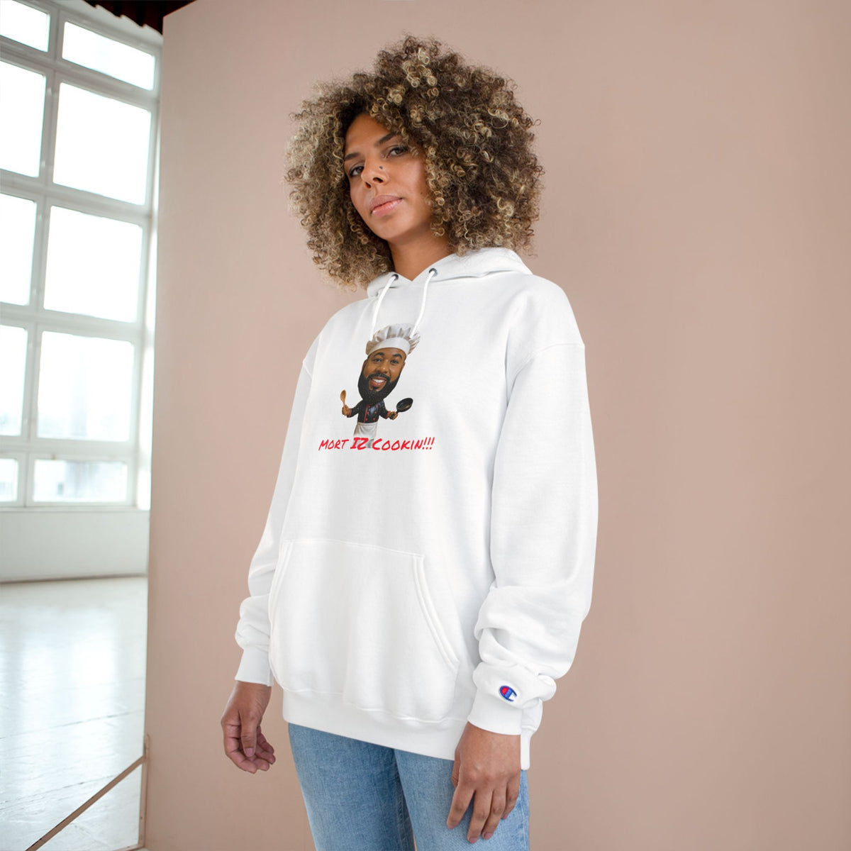 Hoodie — "Most Bellicocan!!!" Chef Face Graphic Champion-Style Pullover