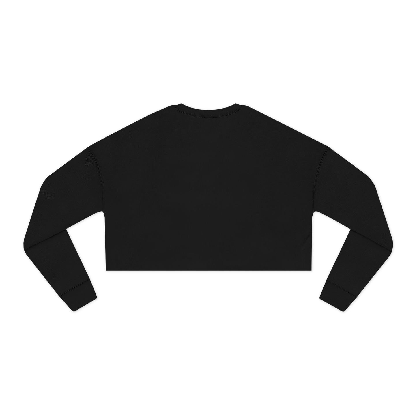 Edgy Women's Cropped Sweatshirt (From Rap Music Single-Mort Returns) - Skull Design, Trendy Streetwear, Casual Chic, Fall Fashion, Perfect for Halloween