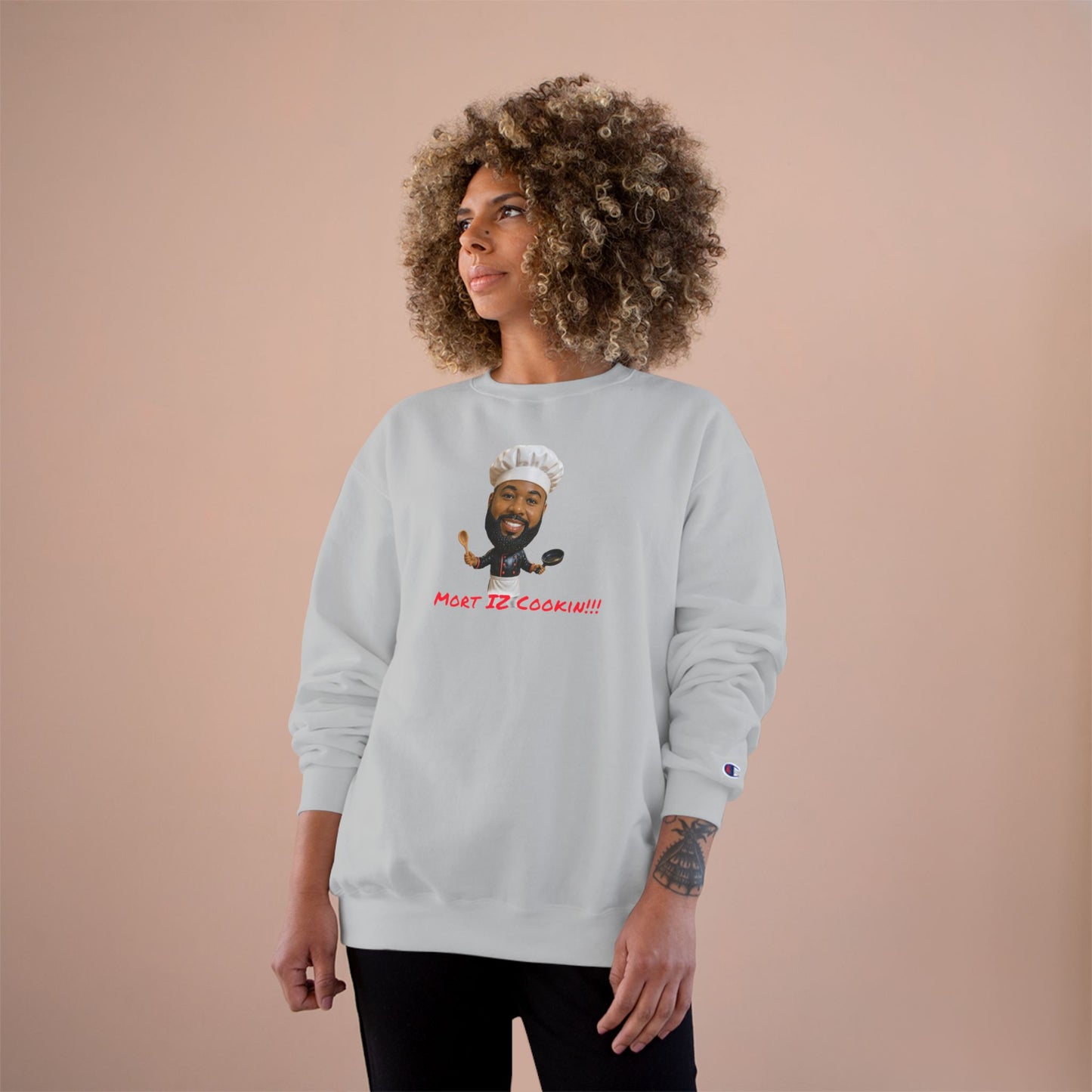 Chef Portrait Sweatshirt – "Most Delicious!!!" Graphic Crewneck