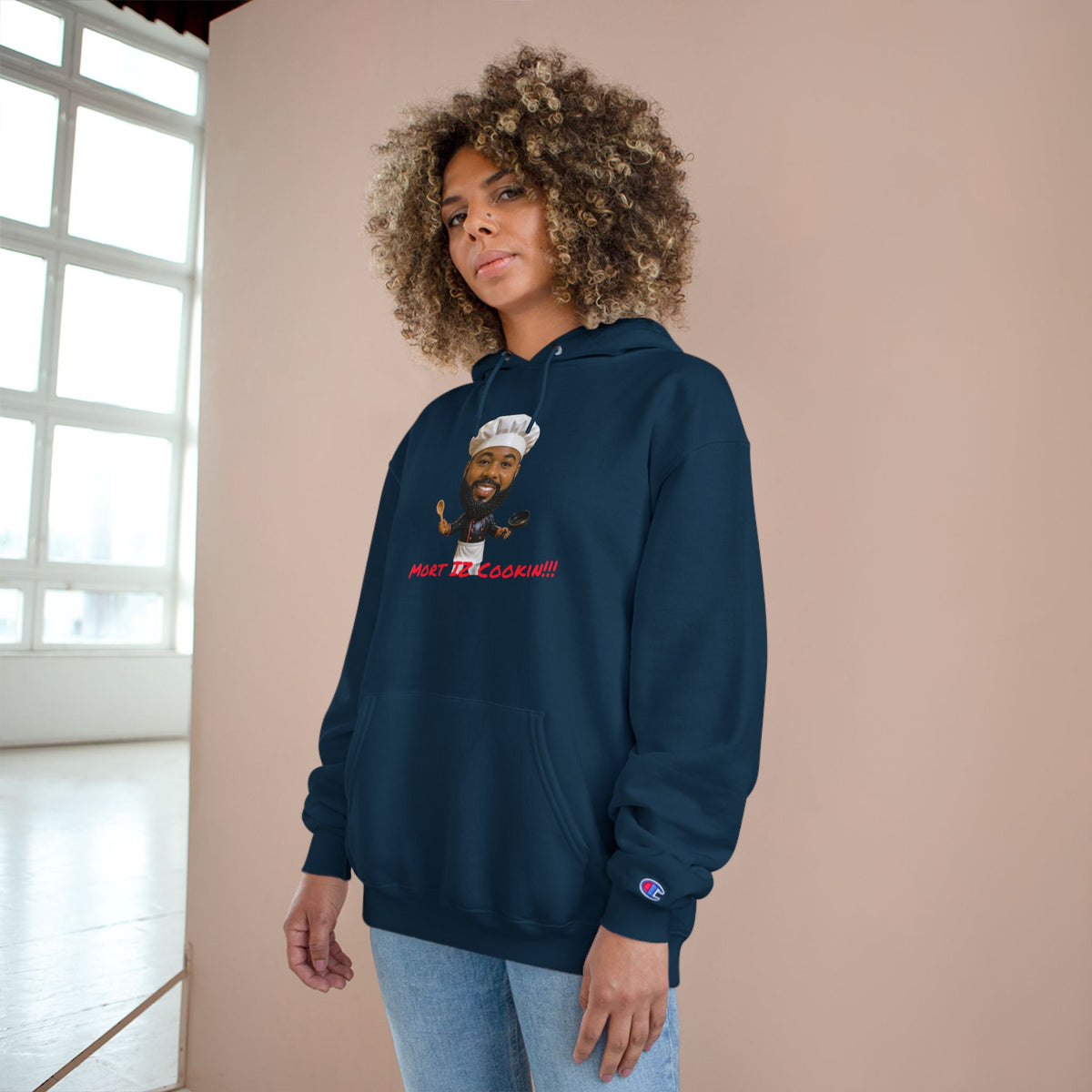 Hoodie — "Most Bellicocan!!!" Chef Face Graphic Champion-Style Pullover