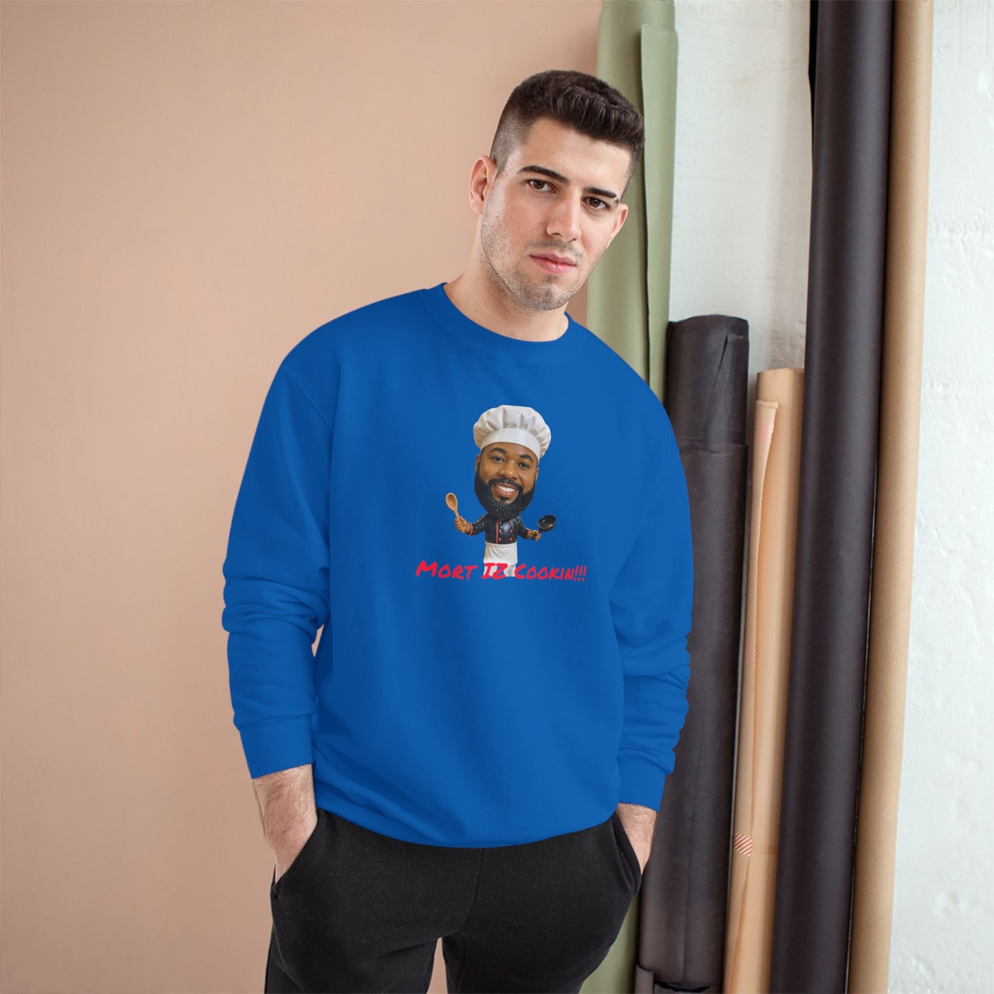 Chef Portrait Sweatshirt – "Most Delicious!!!" Graphic Crewneck