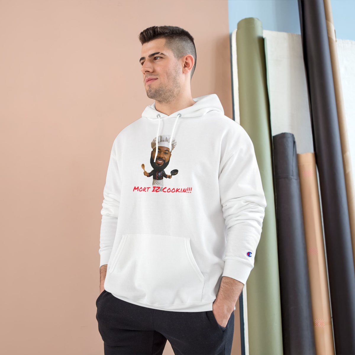 Hoodie — "Most Bellicocan!!!" Chef Face Graphic Champion-Style Pullover