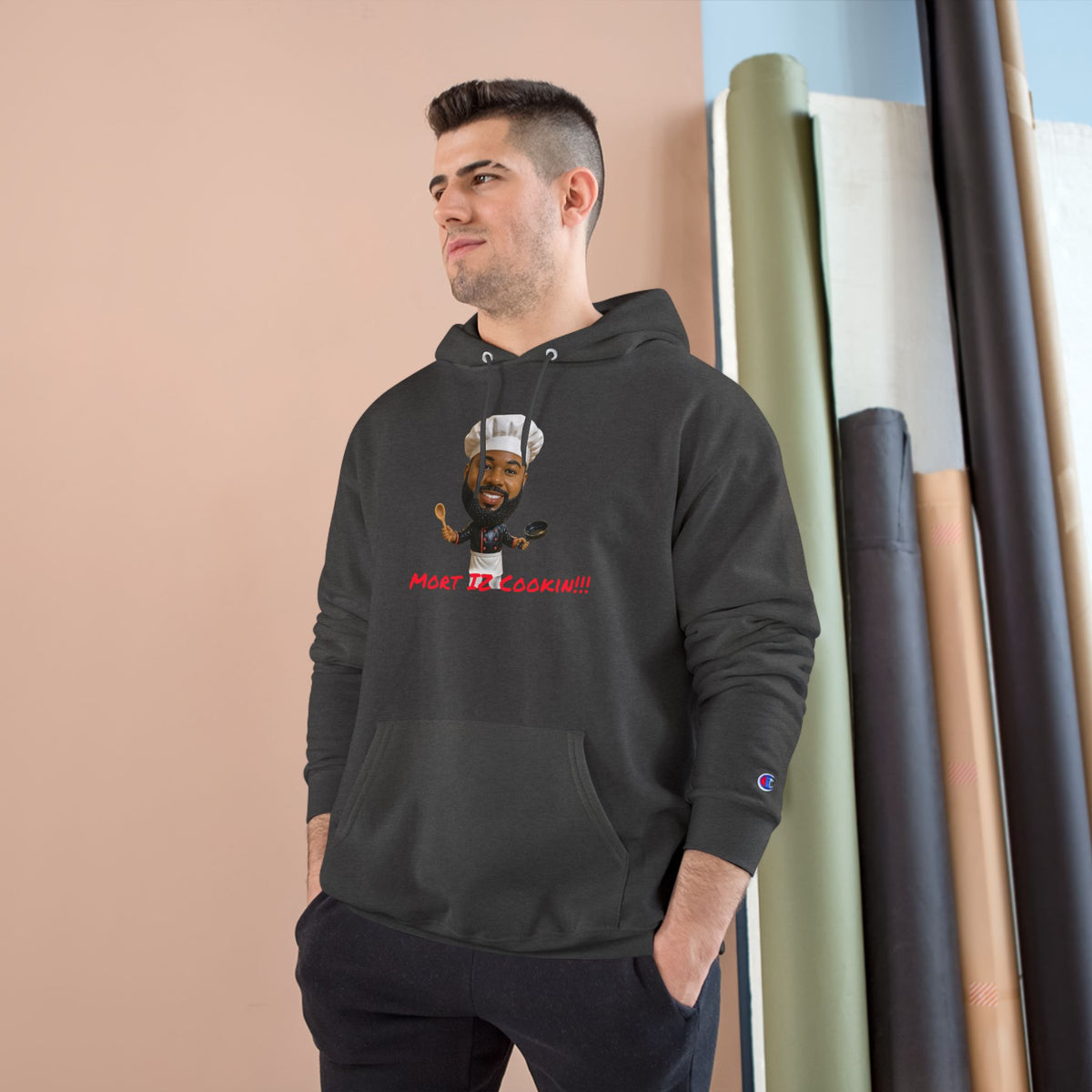 Hoodie — "Most Bellicocan!!!" Chef Face Graphic Champion-Style Pullover