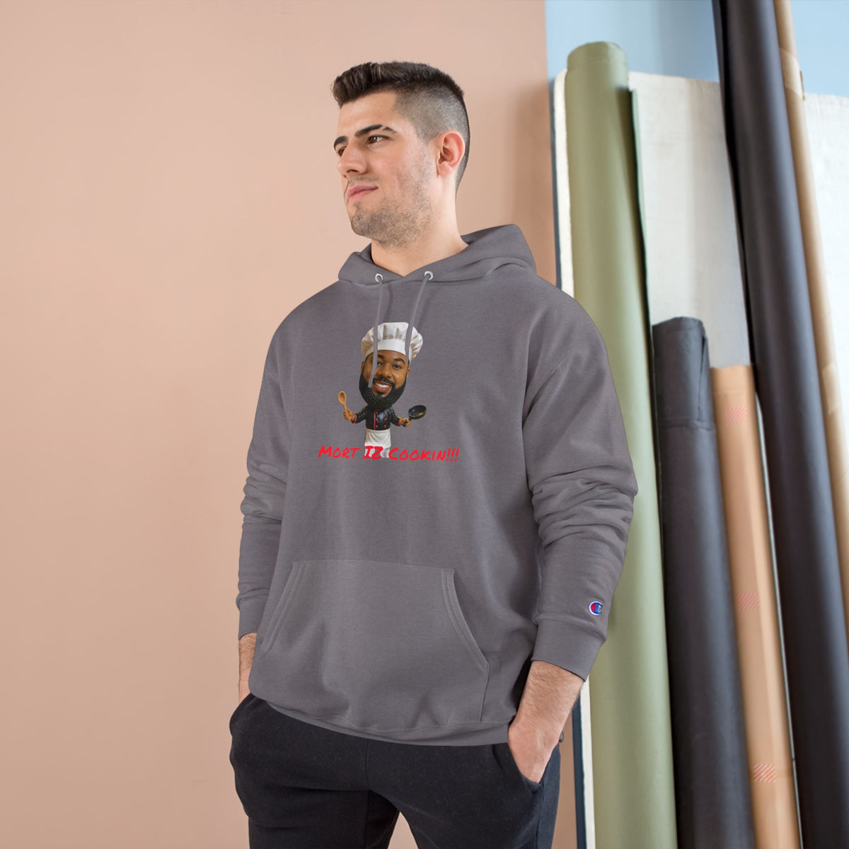 Hoodie — "Most Bellicocan!!!" Chef Face Graphic Champion-Style Pullover